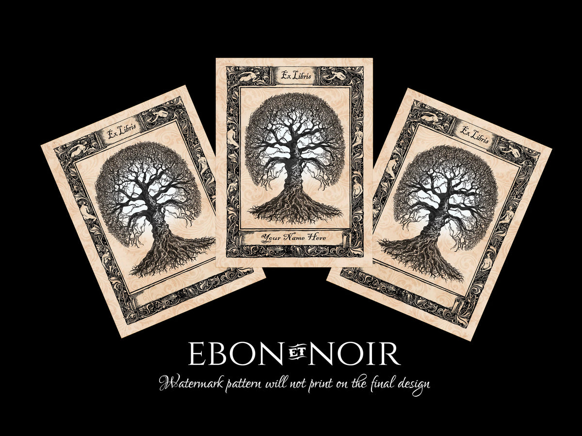Architectural Arch, Personalized Ex-Libris Bookplates, Crafted on Trad –  Ebon et Noir